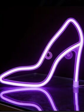 Purple Heel Neon Light
